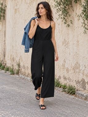 NWT | Echo Verde | Black Wide Leg Jumpsuit | Size Large